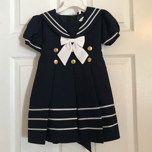 Toddler Sailor Dress and Cap